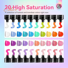 SAVILAND Poly Gel Nail Colors application demo shows smooth extensions.