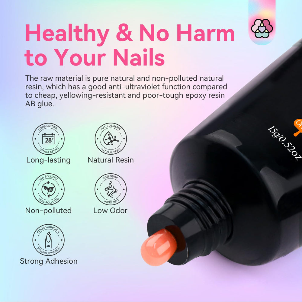 SAVILAND Poly Gel Nail Colors kit in a neat case for DIY nails.