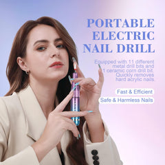SAVILAND compact nail drill with cooling vents for extended sessions.
