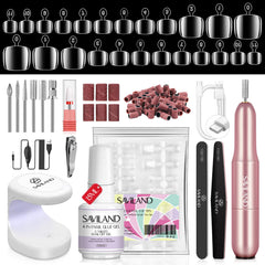 SAVILAND toe nail tips collection 500 pcs for versatile at-home pedicures.