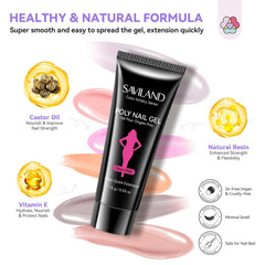 SAVILAND top gel for a shiny, protective finish.
