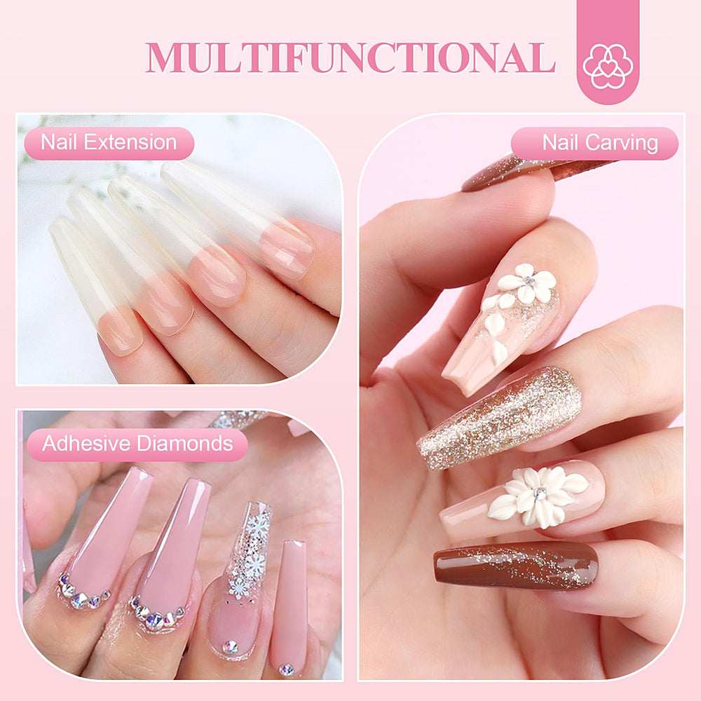 SAVILAND white acrylic powder — crisp French tip color option.