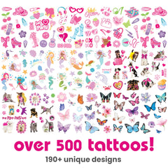 Savvi 500 tattoos with mermaids for kids' décor and customization ideas.