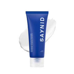 SAYNID microbiome renewing cream mask in tube packaging, hygienic and portable for daily use.