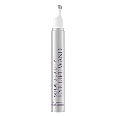 SBLA Eye Lift Wand in use on the eyelid, smoothing and brightening for a refreshed look.