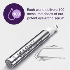 SBLA Eye Lift Wand bottle close-up shows compact, travel-friendly design.