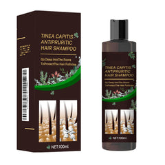 Scalp Flakes Antipruritic Shampoo bottle with natural extracts for scalp comfort