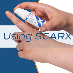 Scarx cosmetics-compatible scar gel layers smoothly over dried gel
