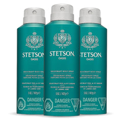 SCENT BEAUTY STETSON all-day spray trio, front view for daily freshness.