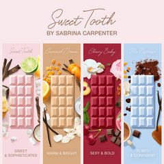 SCENT BEAUTY Sabrina Carpenter Caramel Dream perfume mist swirl demonstrates versatile layering