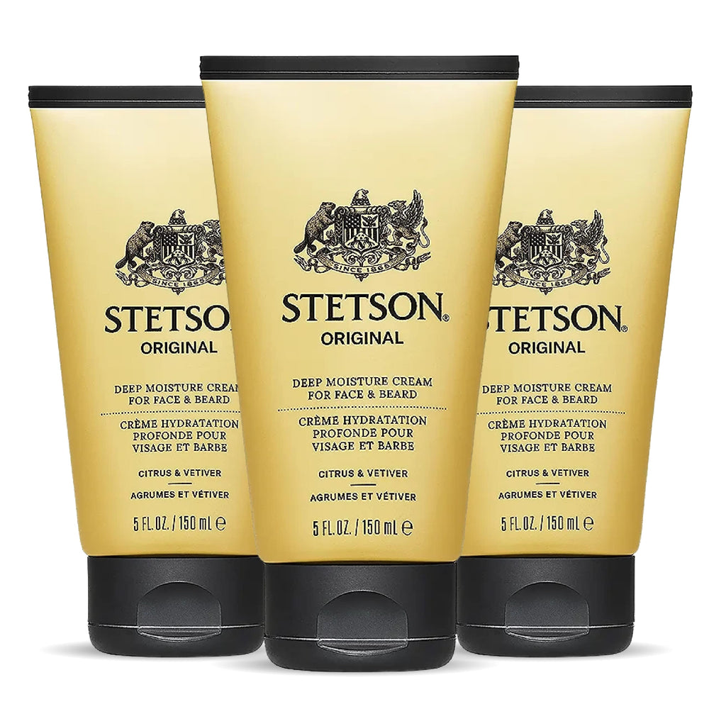 SCENT BEAUTY Stetson Deep Clean 5oz three-pack bottles, convenient daily bundle.