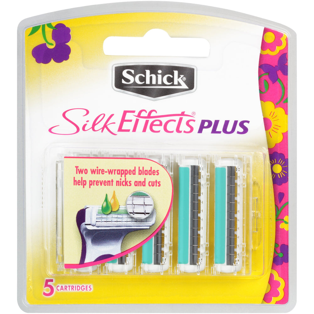 Schick Hydro Silk Effects Plus refills deliver a smooth shave with a moisturizing Vitamin E and Aloe strip.