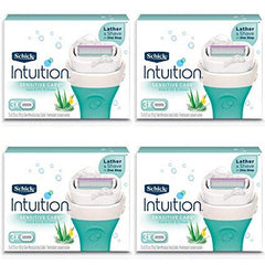 Schick Intuition aloe-infused razor refill pack for smooth, comfortable daily shaving.