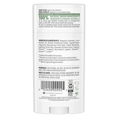 Packaging highlights aluminum-free, vegan formula for clean daily use.