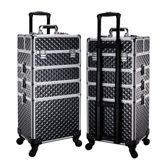 SCIKHEFT 5-in-1 makeup trolley main compartments for organized storage and easy access