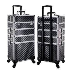 SCIKHEFT 5-in-1 makeup trolley main compartments for organized storage and easy access