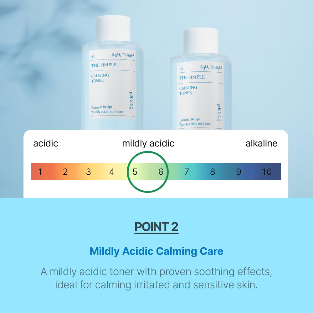 SCINIC Simple Calming Toner packaging emphasizes vegan-friendly philosophy