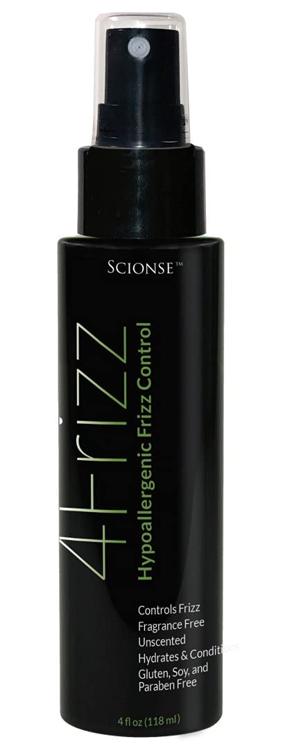 SCIONSE 4Frizz fragrance-free spray bottle for quick frizz control and styling.