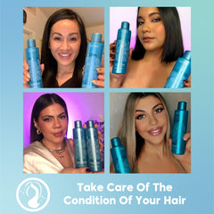 Scotch-Brite Amazonliss frizz-control image suggests sleek, manageable hair.