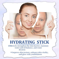 Scrlous Calcium Multi Balm on lips for hydrated softness.