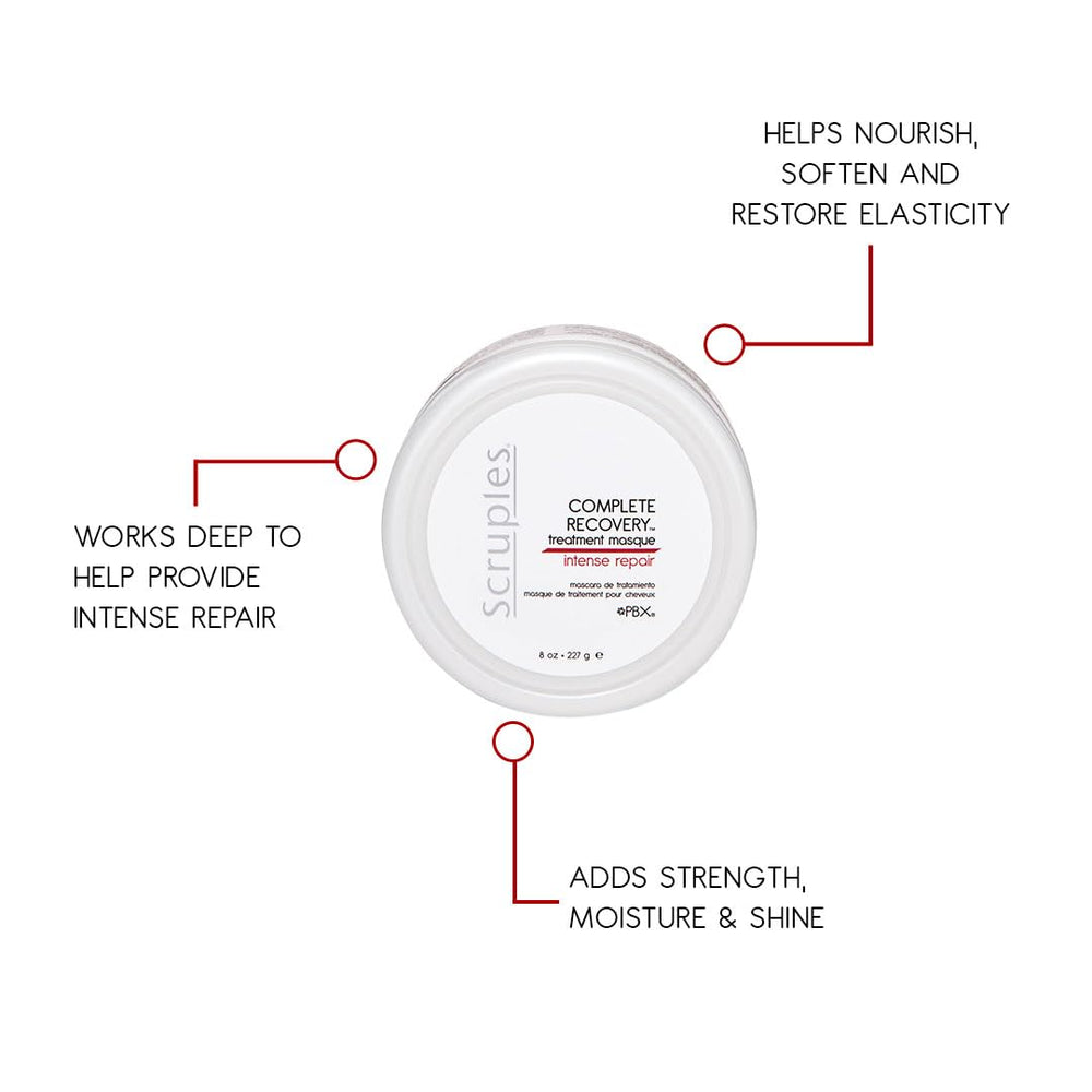 Creamy texture of Scruples Complete Recovery Masque for deep moisture.