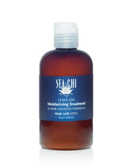 Sea Chi Organics leave-on moisturizing treatment for hair growth nourishes scalp and hair.