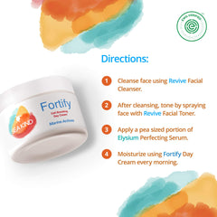 Sea Kind Fortify Day Cream on the hand, easy application.