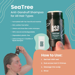 SeaBar travel-ready case for shampoo bar in compact packaging.