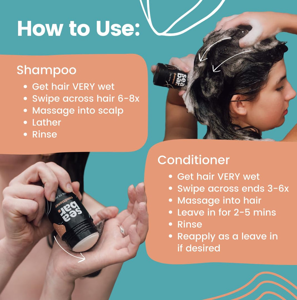 SeaBar travel container set demonstrates leak-proof design ideal for on-the-go hair care