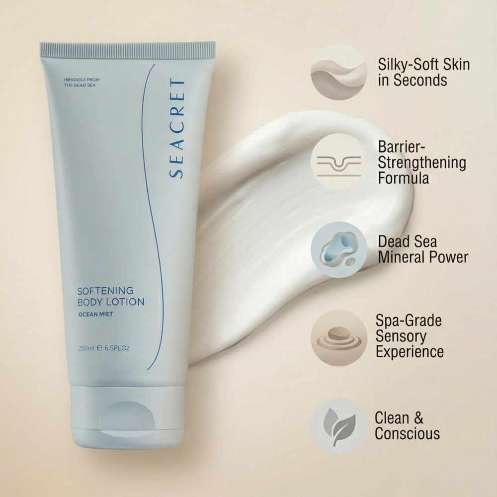 Application on elbows and knees for softer, smoother dry patches with SEACRET