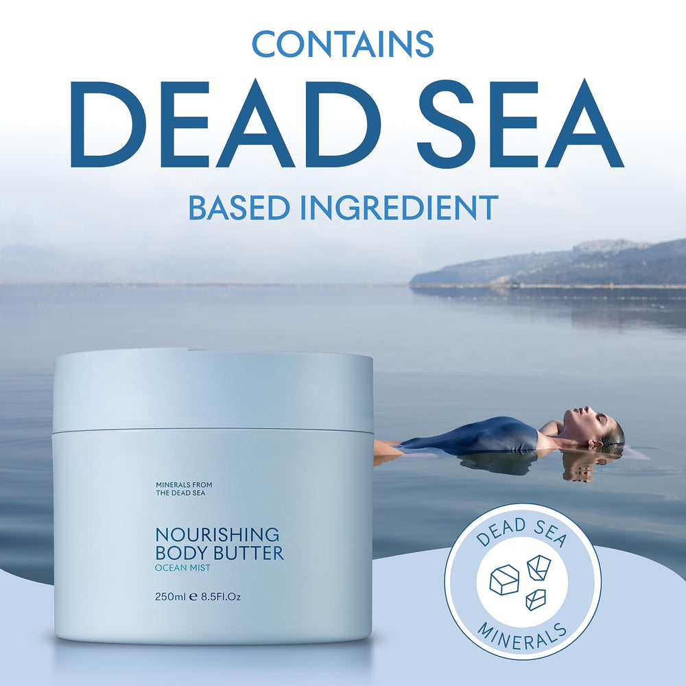 After-shower use of SEACRET body butter for rapid hydration