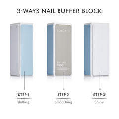 SEACRET Minerals Professional Nail Buffer Block used during manicure and pedicure routines