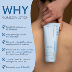 SEACRET shea butter components providing emollience in the lotion