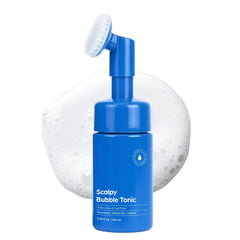 Seapuri Bubble Tonic bottle shown for on-the-go scalp detox and cooling refresh.