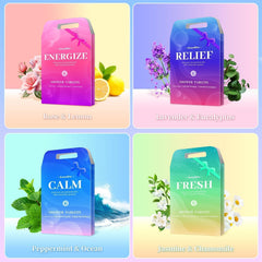 SeasonBliss individually wrapped shower steamers preserved for freshness on the go