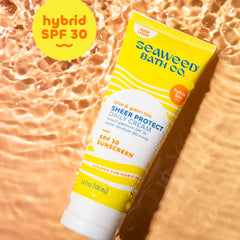 Seaweed Bath Co. beach-ready packaging ideal for travel.