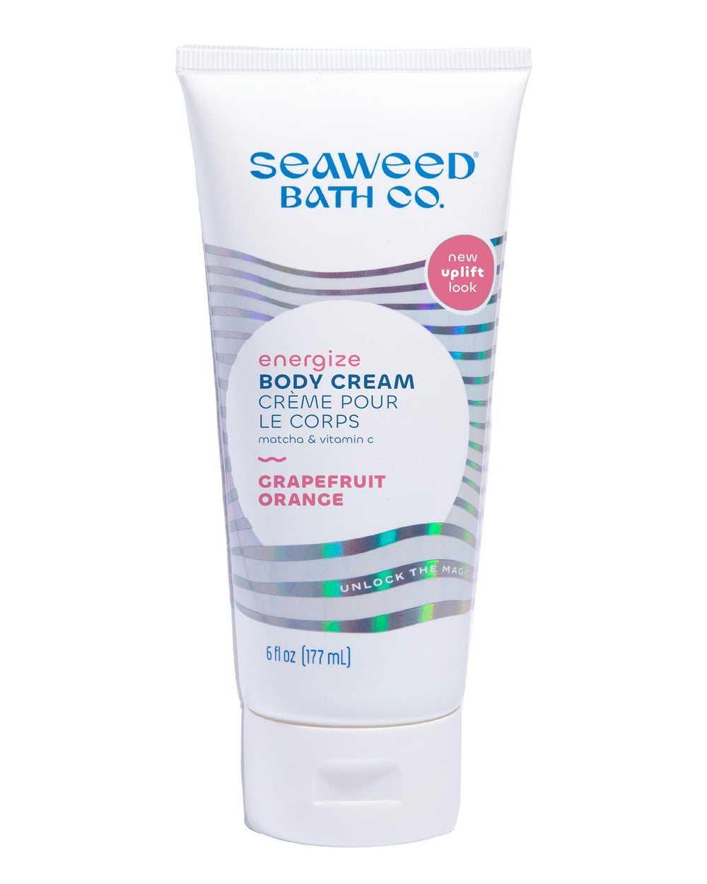 The Seaweed Bath Co. Energize Body Cream bottle for daily moisture