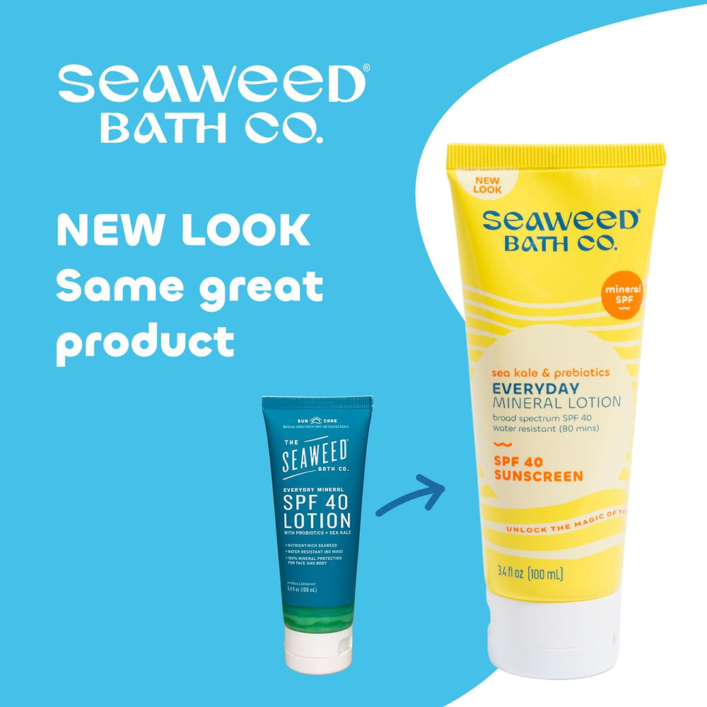Seaweed Bath Co SPF40 application cream ready for easy, even coverage