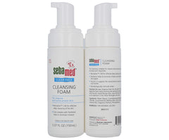 Sebamed Clear Face Cleansing Foam pack shown for acne-prone skin care.