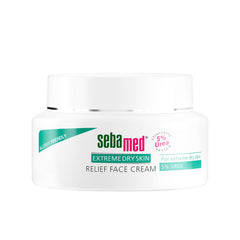 Sebamed Extreme Dry Skin Face Cream 5% Urea bottle closeup showing packaging and texture benefits