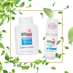 After-shower moment with SEBAMED Fresh Bath and Shower Gel.
