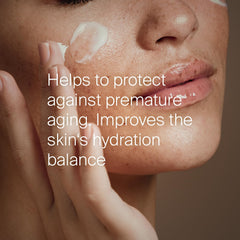 SEBAMED Moisturizing Face Cream texture close-up reveals rich, creamy hydration.