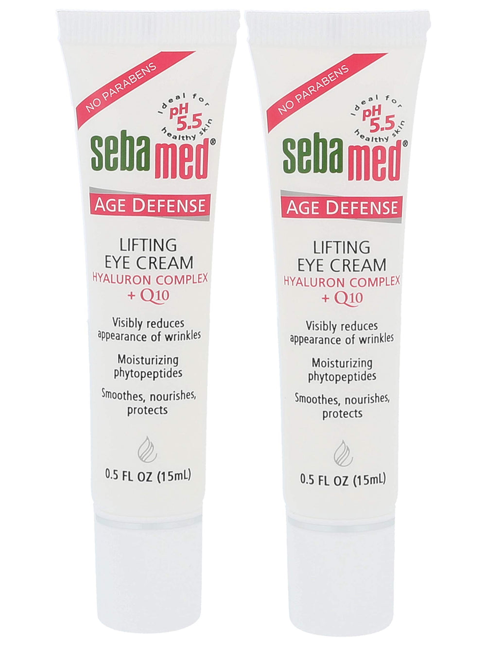 SEBAMED Q10 lifting eye cream tube front view highlighting anti-aging formula for eye area