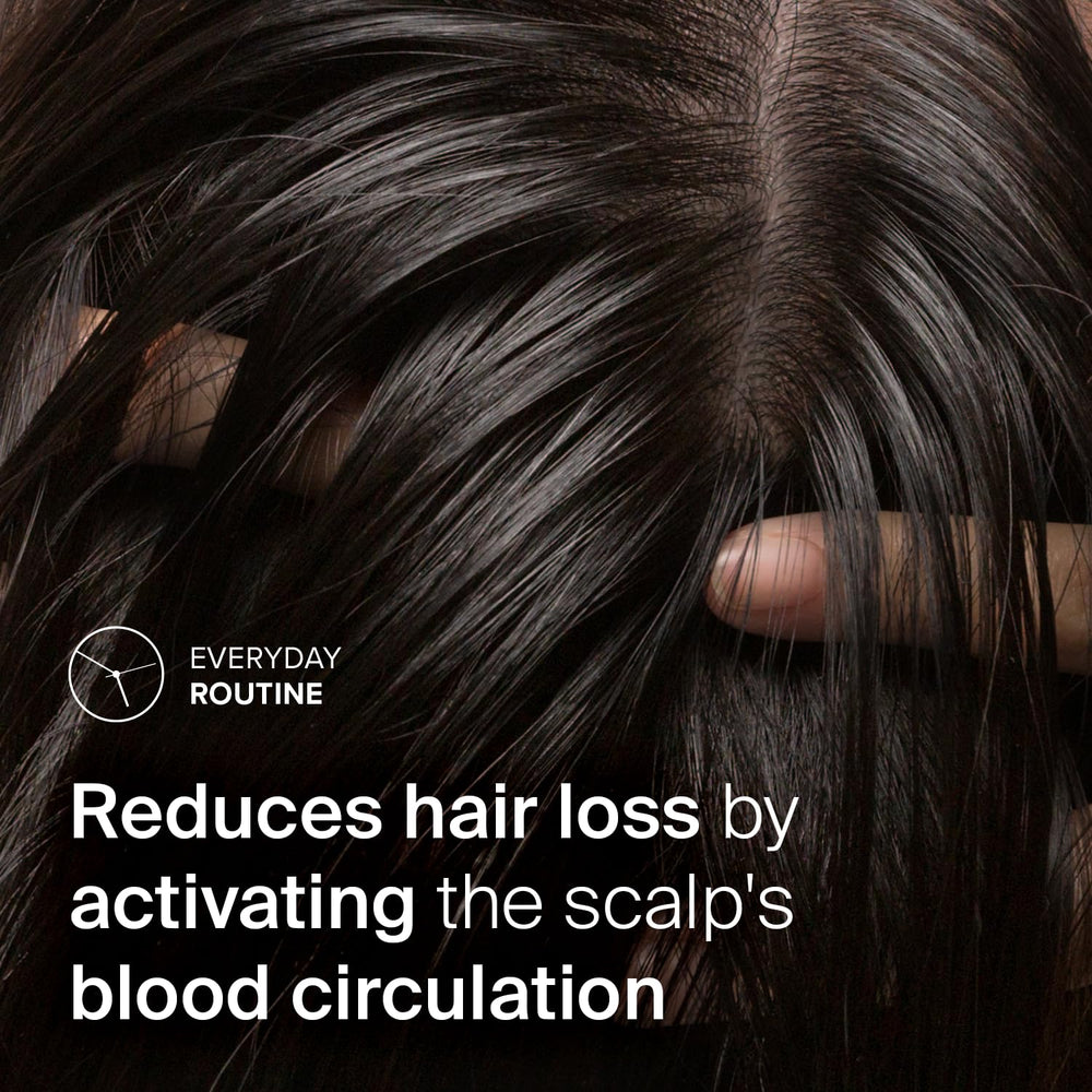 Sebamed scalp application on roots shows nourishment for follicles.