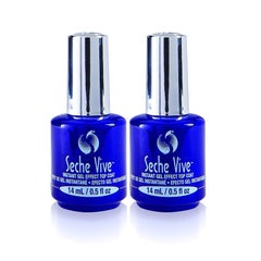 Seche Vive bottle close-up showing gel-like shine without lamp