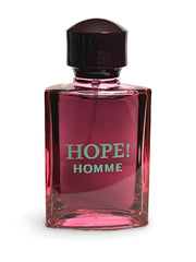 Secret Plus HOPE! Homme EDP bottle-cap-closeup emphasizes luxury packaging.