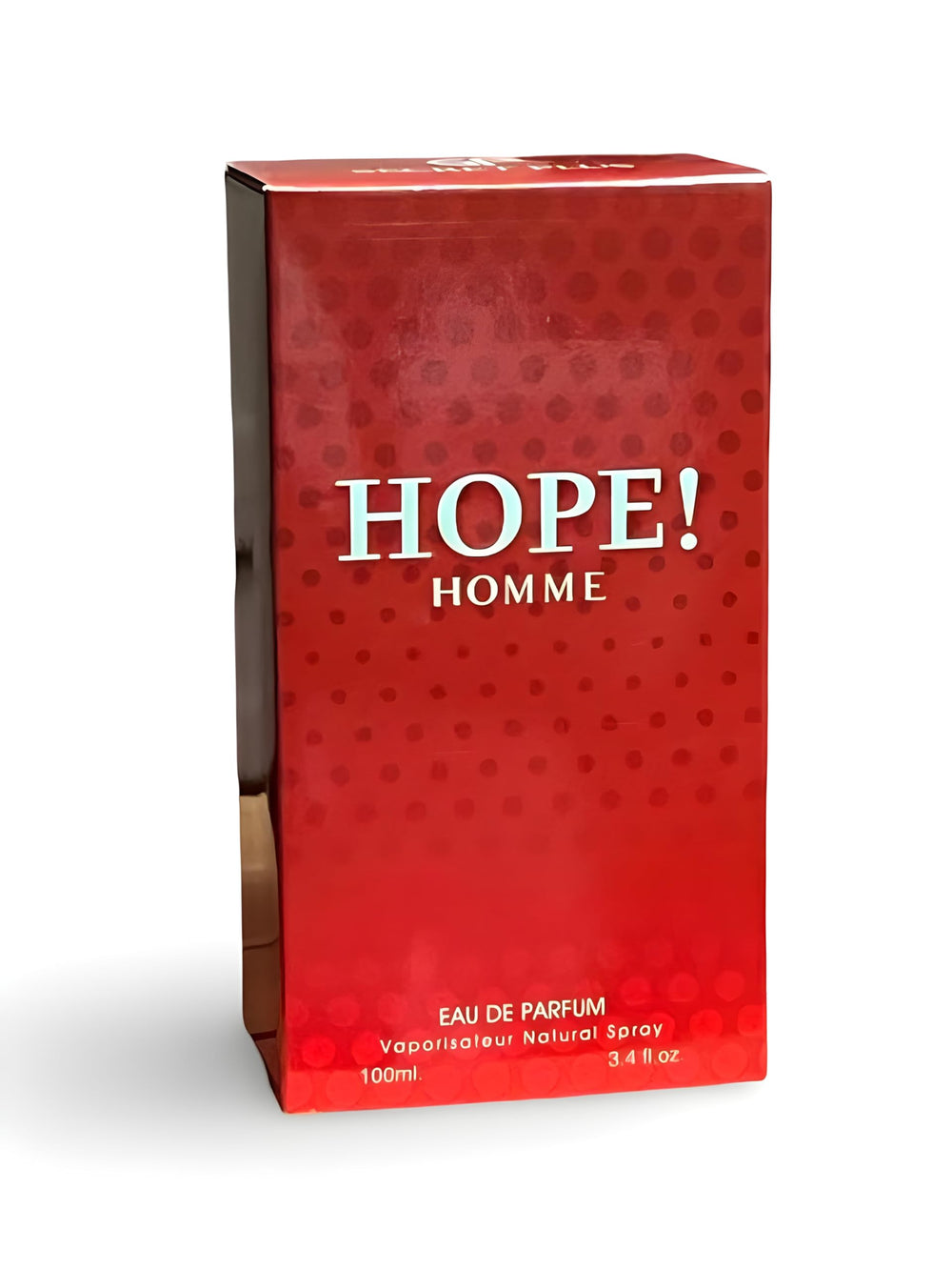 Secret Plus HOPE! Homme EDP profile-view communicates timeless masculine appeal.