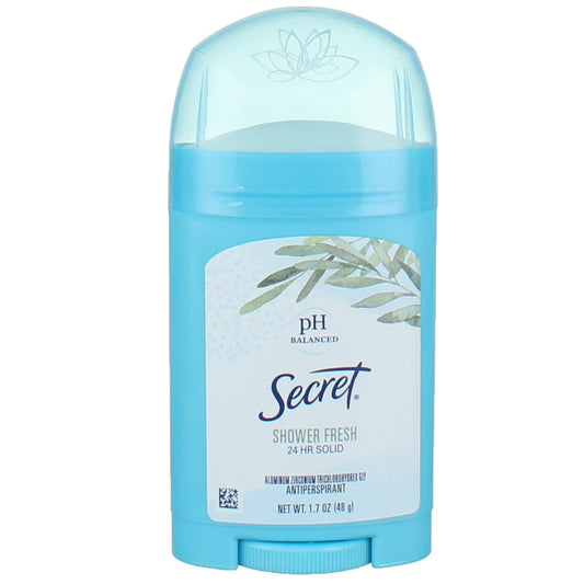 Secret Shower Fresh deodorant stick front view for daily wear