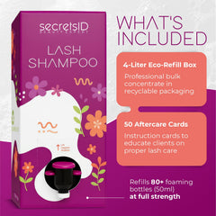 pH-balanced oil-free lash cleanser for sensitive eyes.
