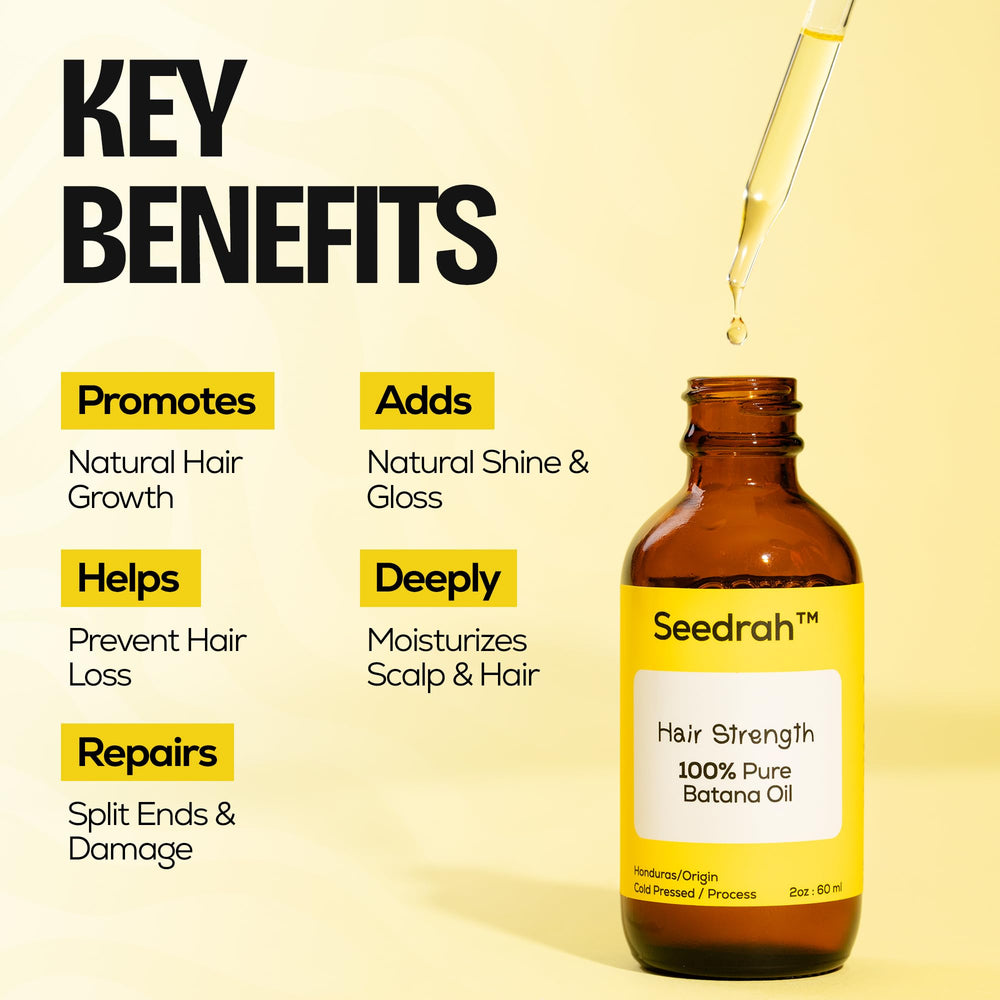 SEEDRAH Batana Oil on dry hair to reduce split ends